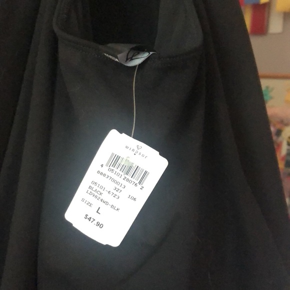 Windsor Skater dress black deep V lace back with cutout - Picture 7 of 8